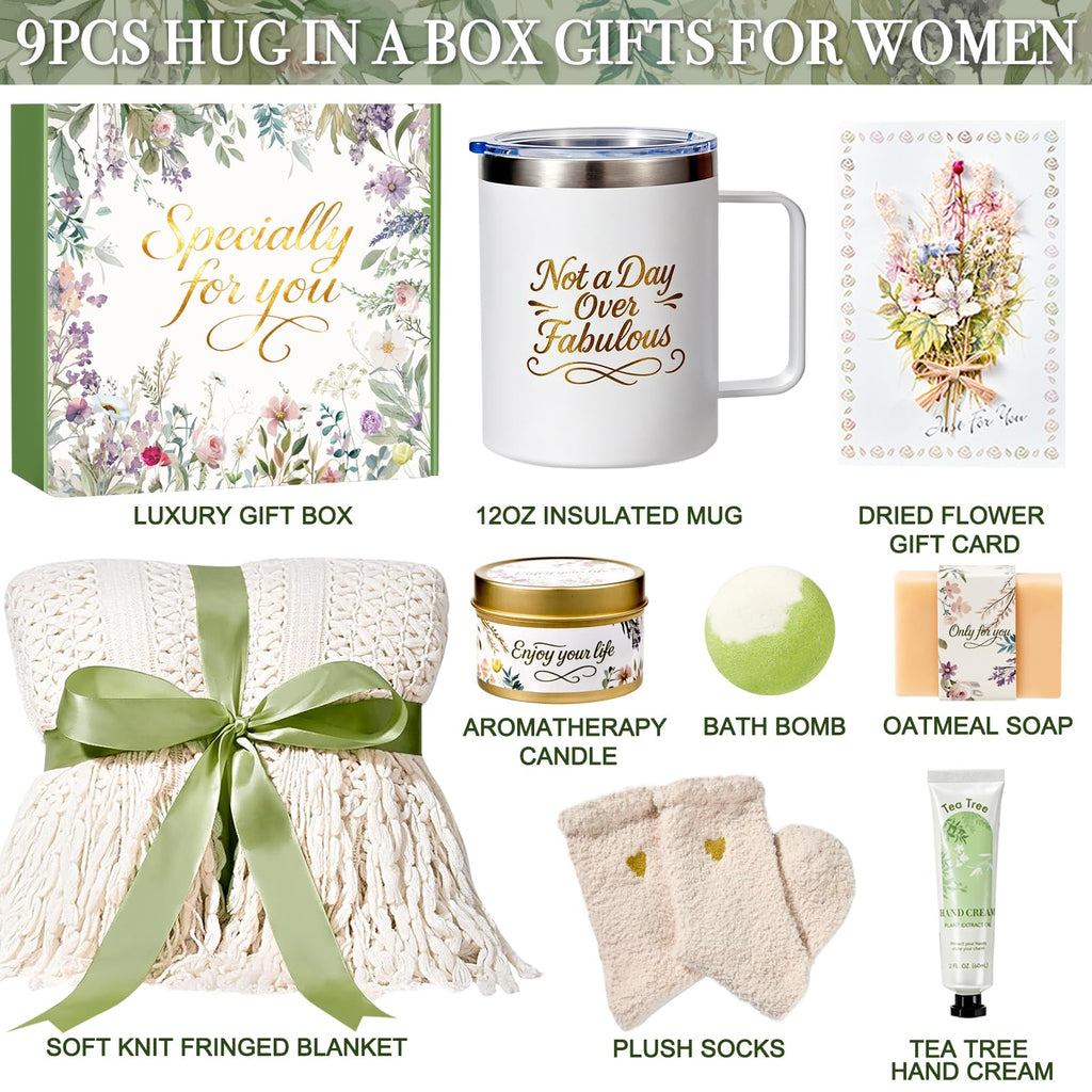 IRINXL Valentines Day Gifts for Her — Spa Care Package Gift Box (Ivory)