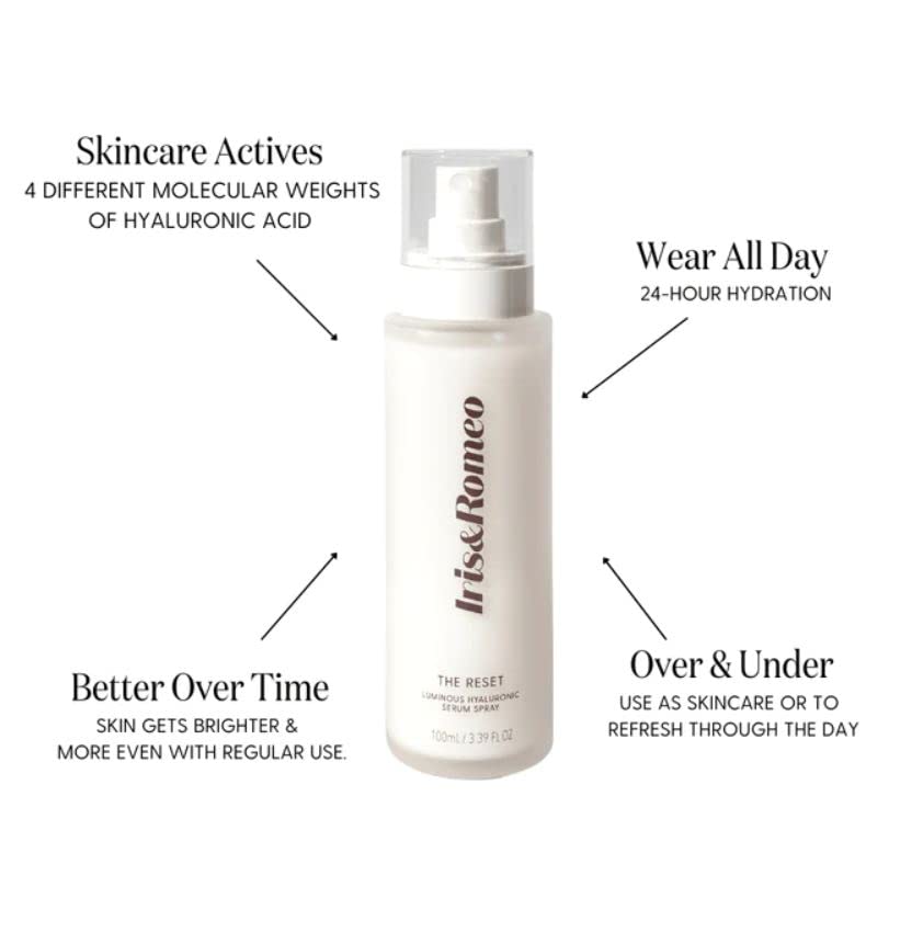 IRIS&ROMEO The Reset: Luminous Hyaluronic Serum Spray for Hydration & Glow