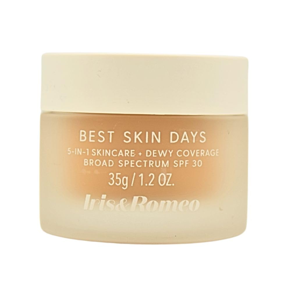 IRIS&ROMEO Best Skin Days SPF 30 Dewy Coverage Foundation - Shade 7 (Medium Olive) 1.2 oz