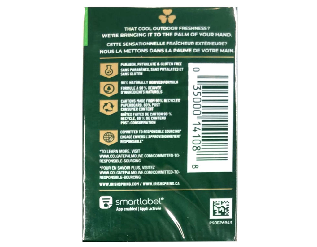 Irish Spring Original Deodorant Bar Soap – 3.75 oz Bars, 8-Pack