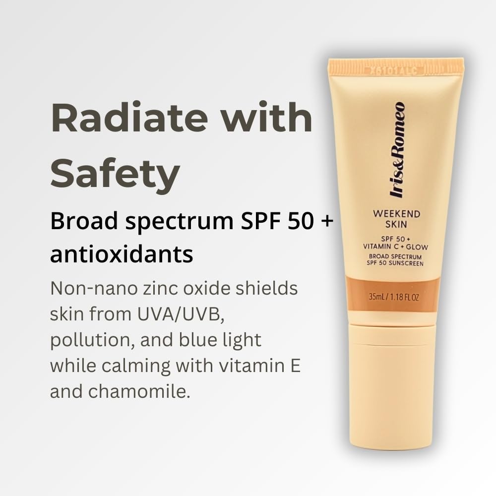 IRIS&ROMEO Weekend Skin SPF 50 – Warm Glow Mineral Sunscreen