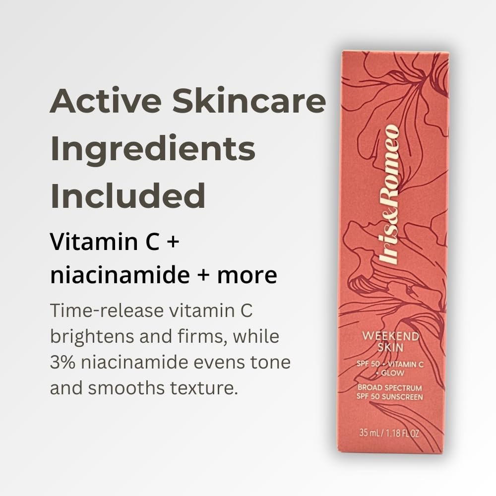 IRIS&ROMEO Weekend Skin SPF 50 – Warm Glow Mineral Sunscreen