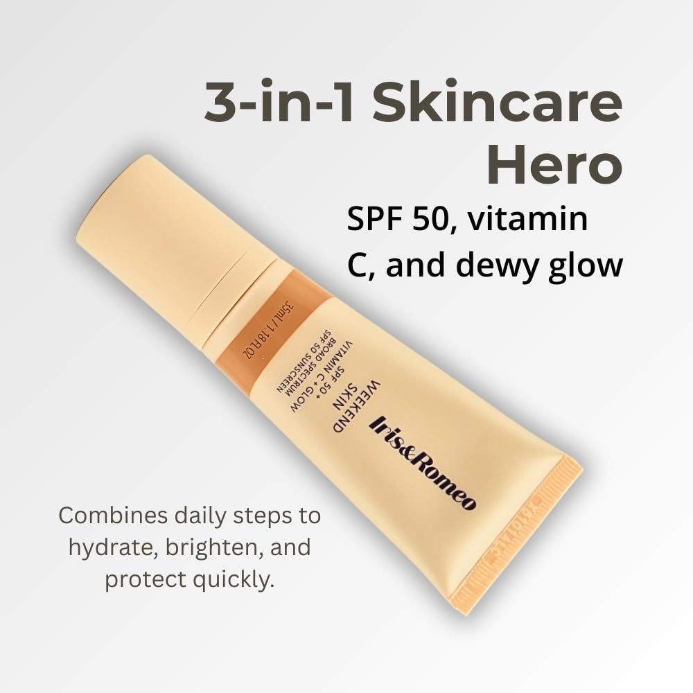 IRIS&ROMEO Weekend Skin SPF 50 – Warm Glow Mineral Sunscreen