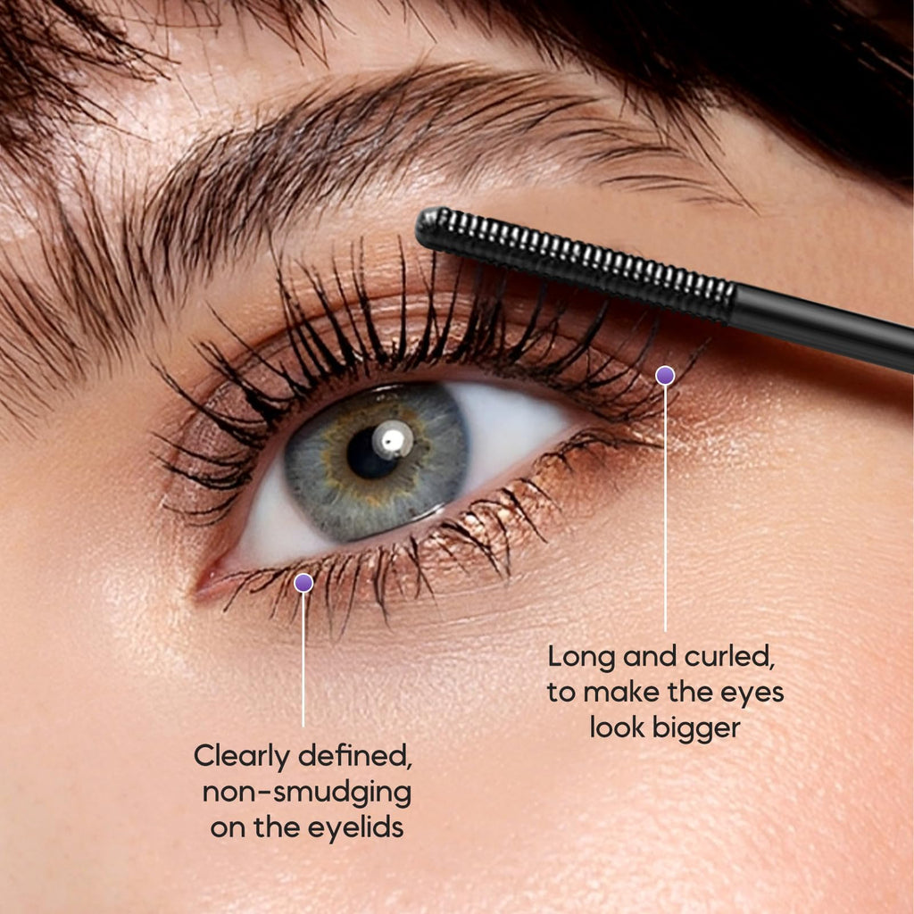Iron Wands Rod Mascara - 3D Curl, Waterproof & Clump-Free (Black)
