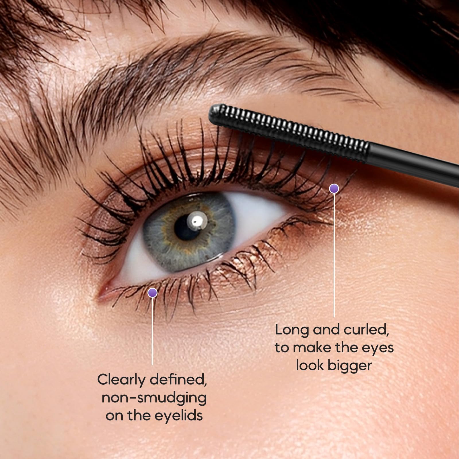 Iron Wands Rod Mascara - 3D Curl, Waterproof & Clump-Free (Black)