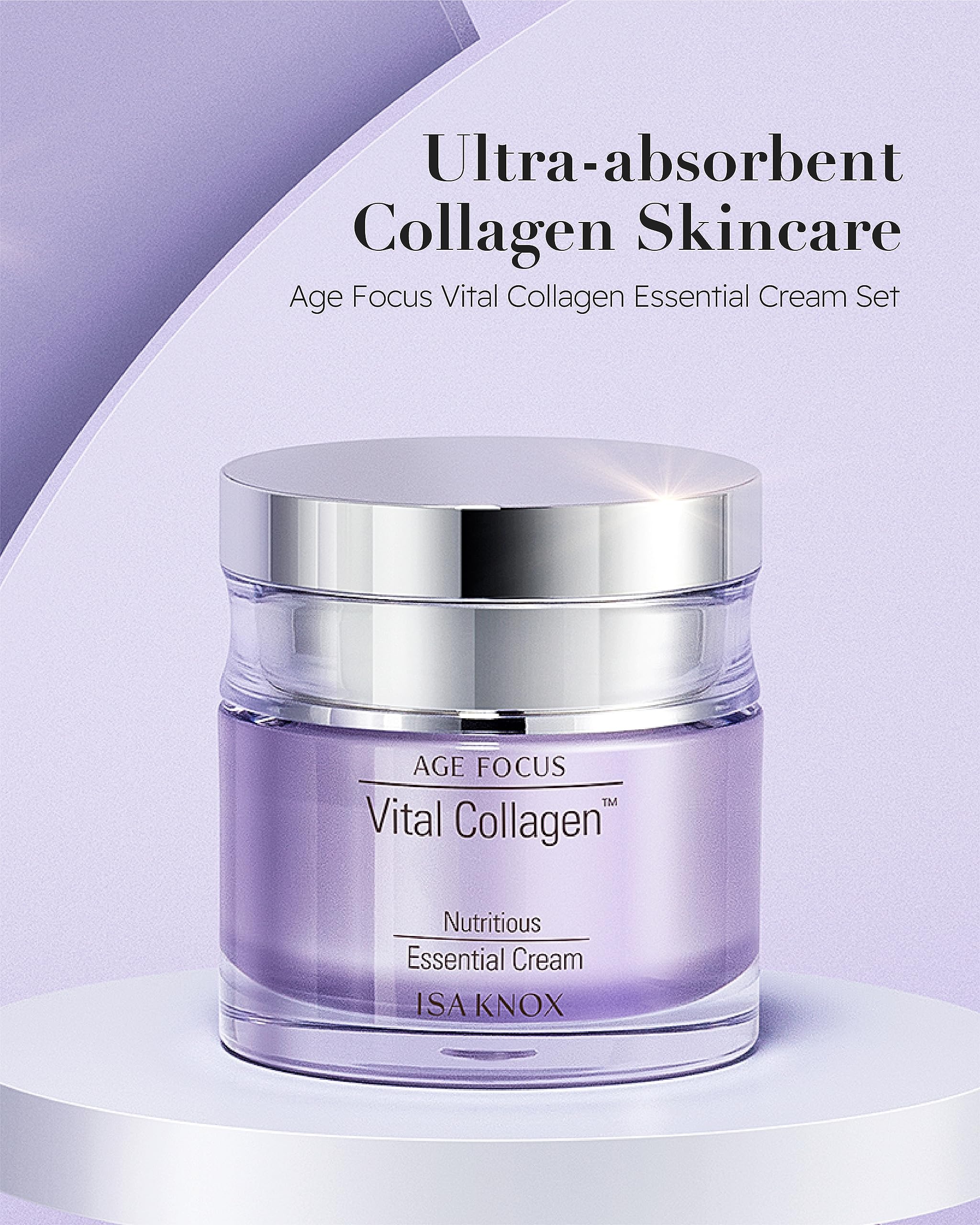 Isa Knox Age Focus Vital Collagen Essential Cream Set – 50ml + 20ml | Korean Skincare