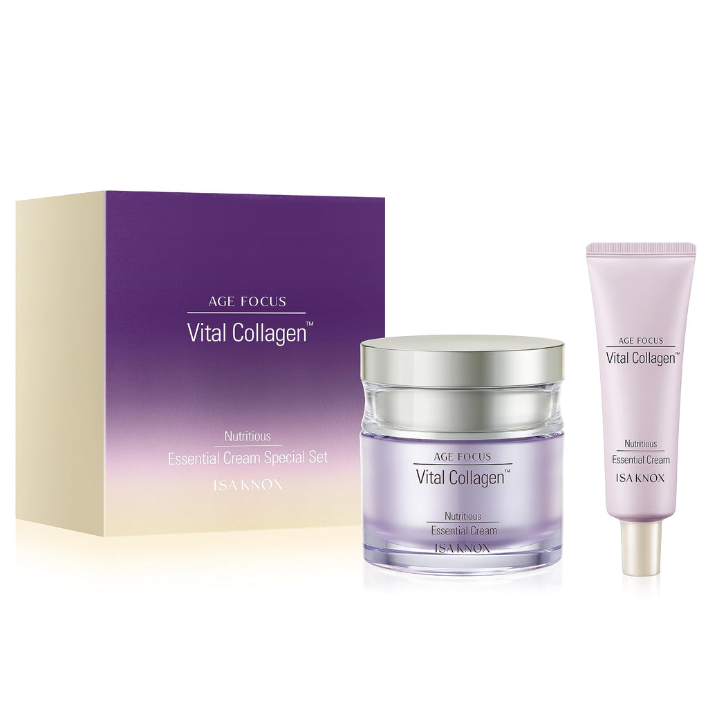 Isa Knox Age Focus Vital Collagen Essential Cream Set – 50ml + 20ml | Korean Skincare