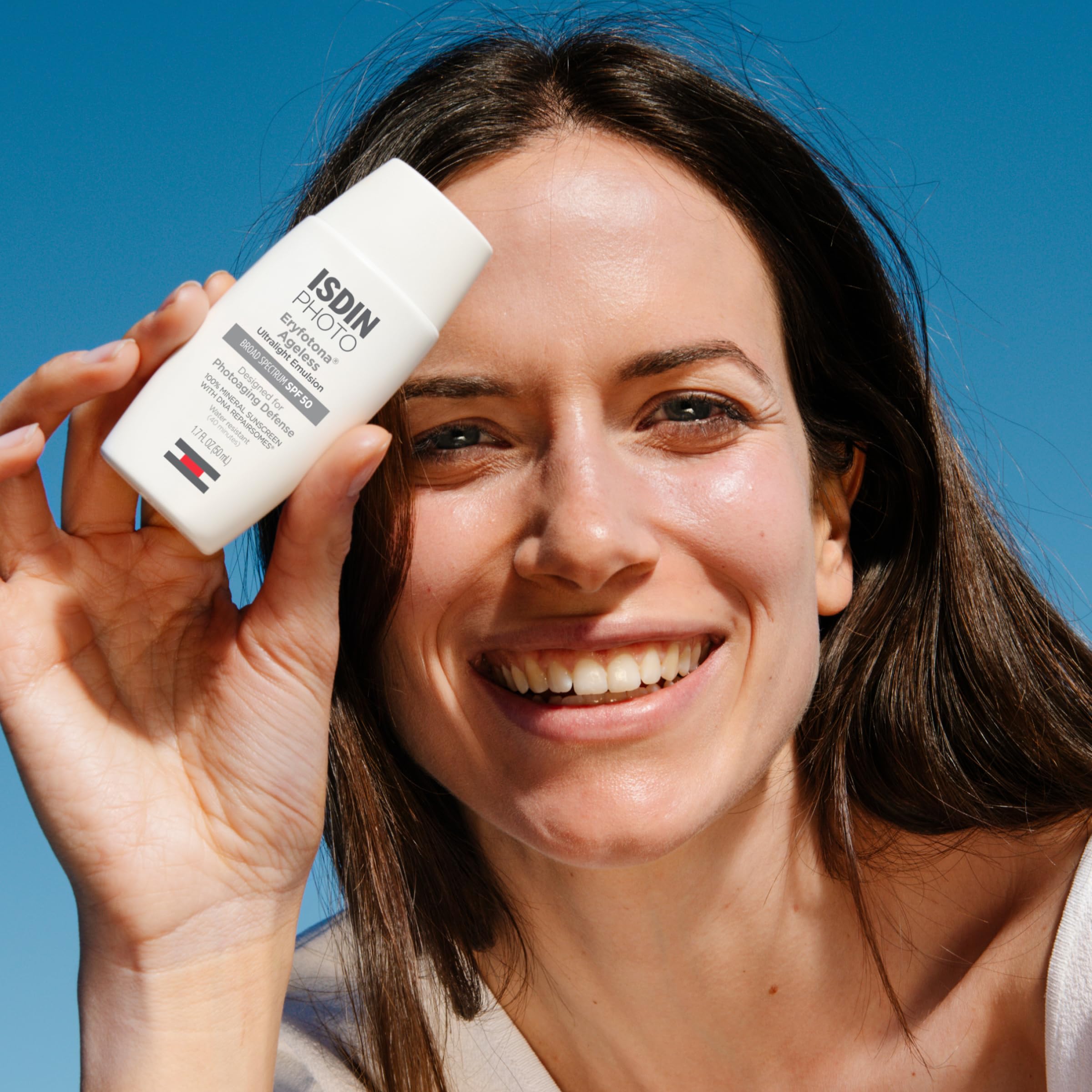 ISDIN Eryfotona Ageless Tinted Mineral Sunscreen SPF 50 | Travel-Size 1.7 oz