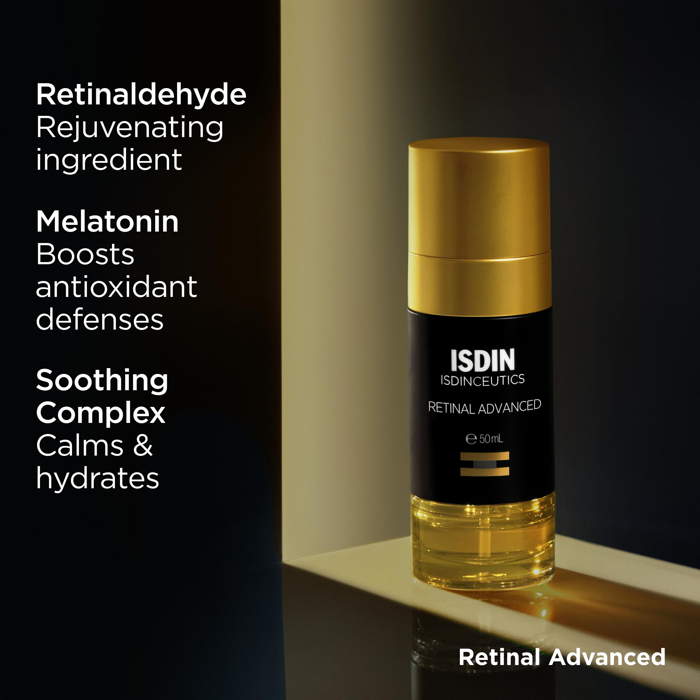 ISDIN Isdinceutics Retinal Advanced Night Serum – Retinaldehyde + Melatonin, 50 ml