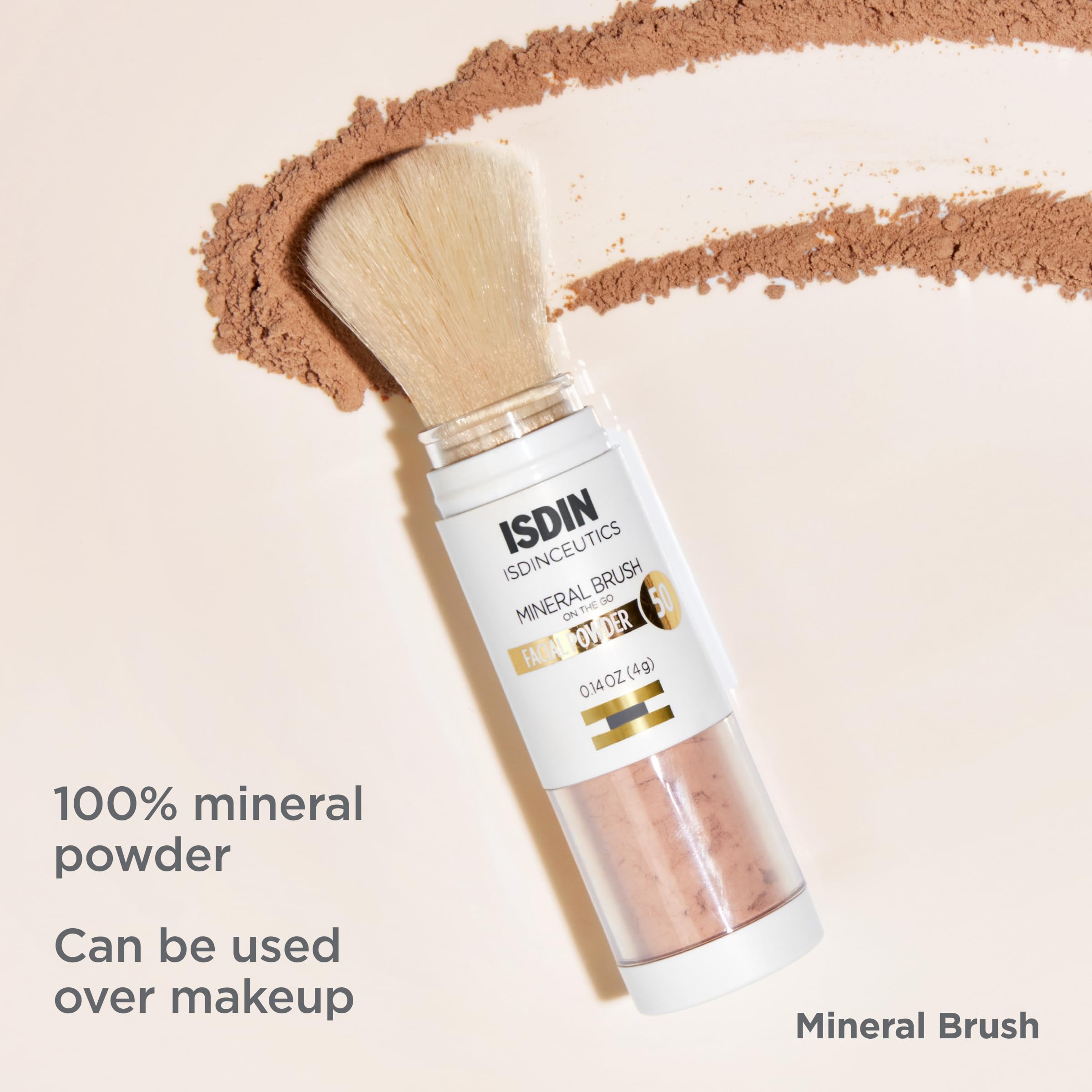 ISDIN Mineral Brush Powder – Pollution & Blue Light Protection for Sensitive Skin