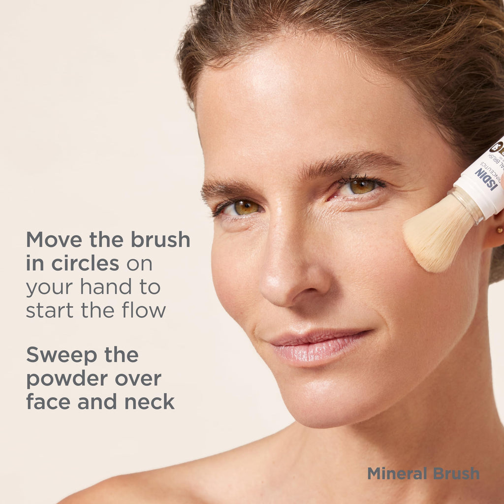 ISDIN Mineral Brush Powder – Pollution & Blue Light Protection for Sensitive Skin