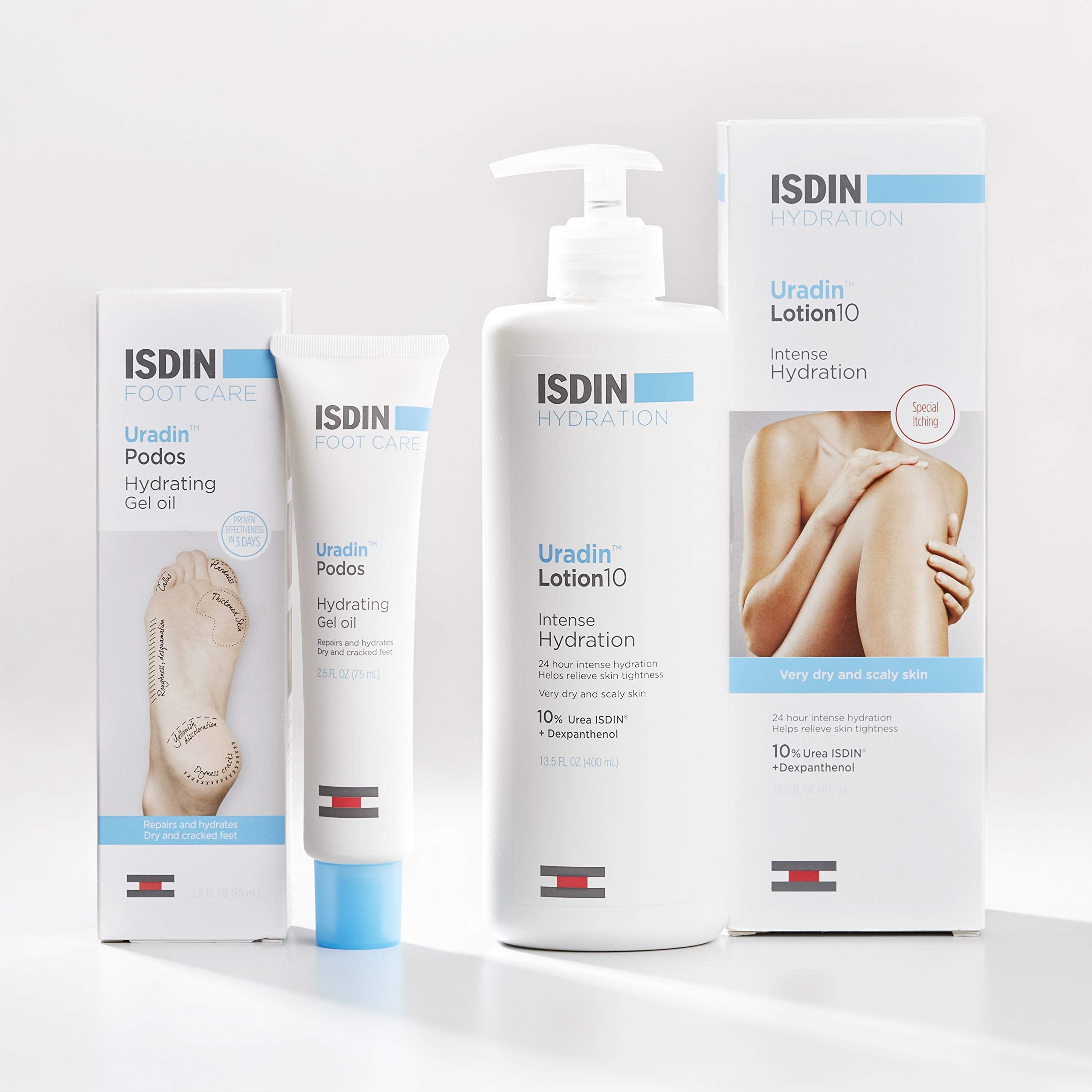 ISDIN Uradin Podos Gel Oil – Hydrating Foot Care with 10% Urea