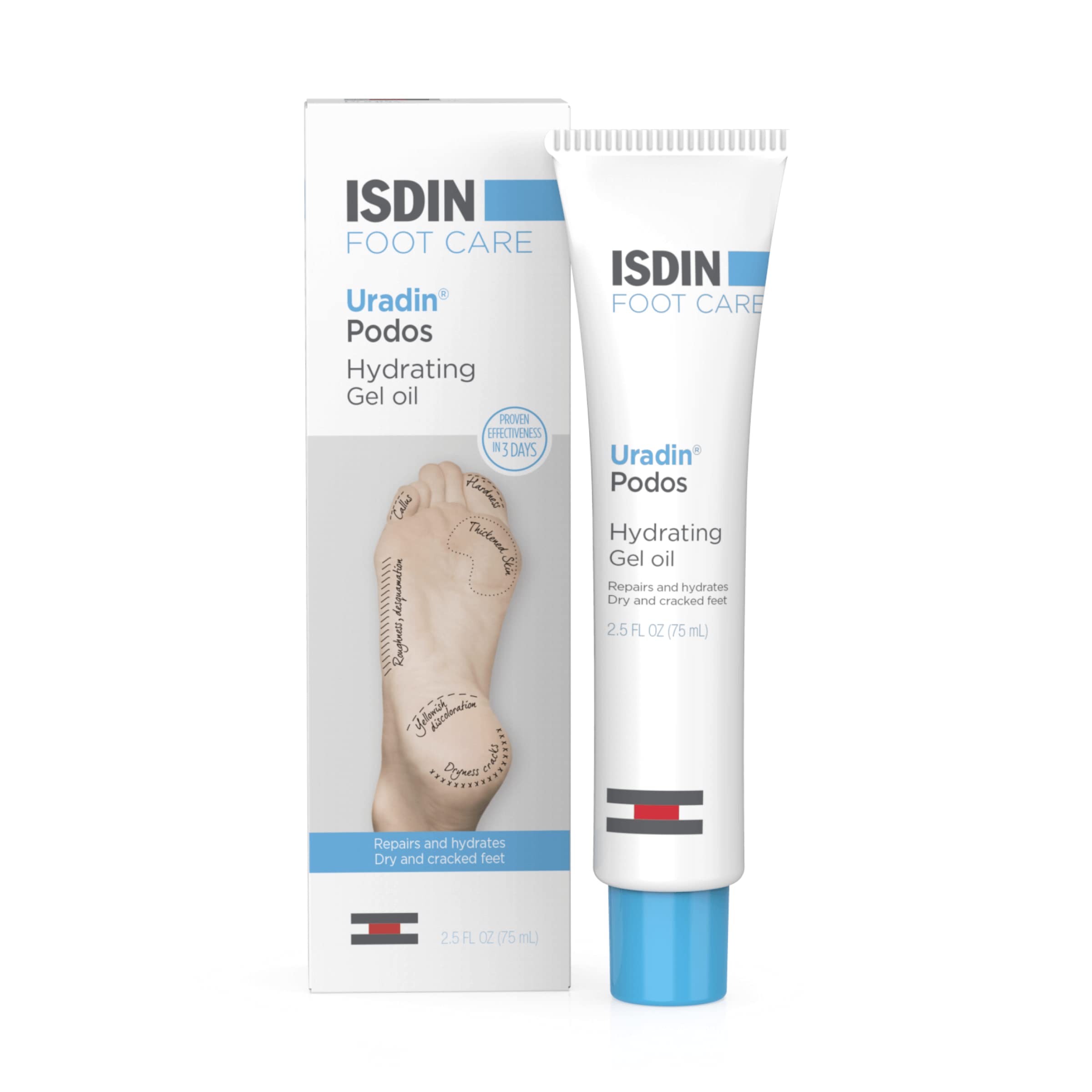 ISDIN Uradin Podos Gel Oil – Hydrating Foot Care with 10% Urea