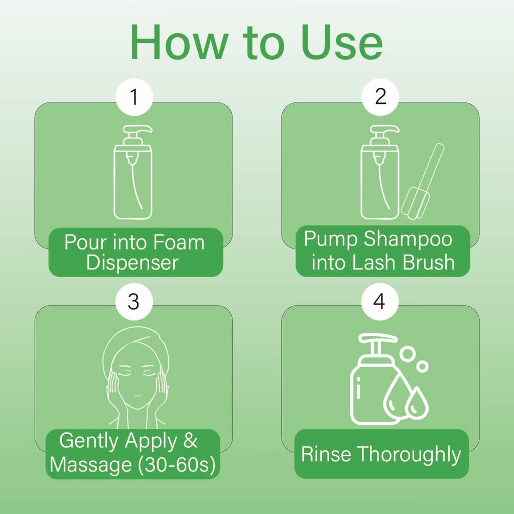 ISLA & FONTANE Lash Shampoo Bulk – 2L (68 fl oz) Gentle Lash Cleanser for Extensions