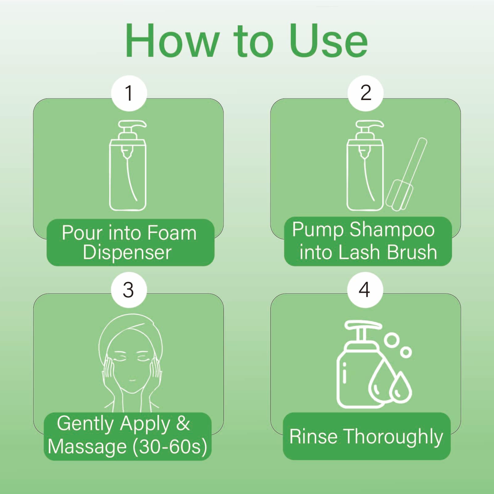 ISLA & FONTANE Lash Shampoo Bulk – 2L (68 fl oz) Gentle Lash Cleanser for Extensions