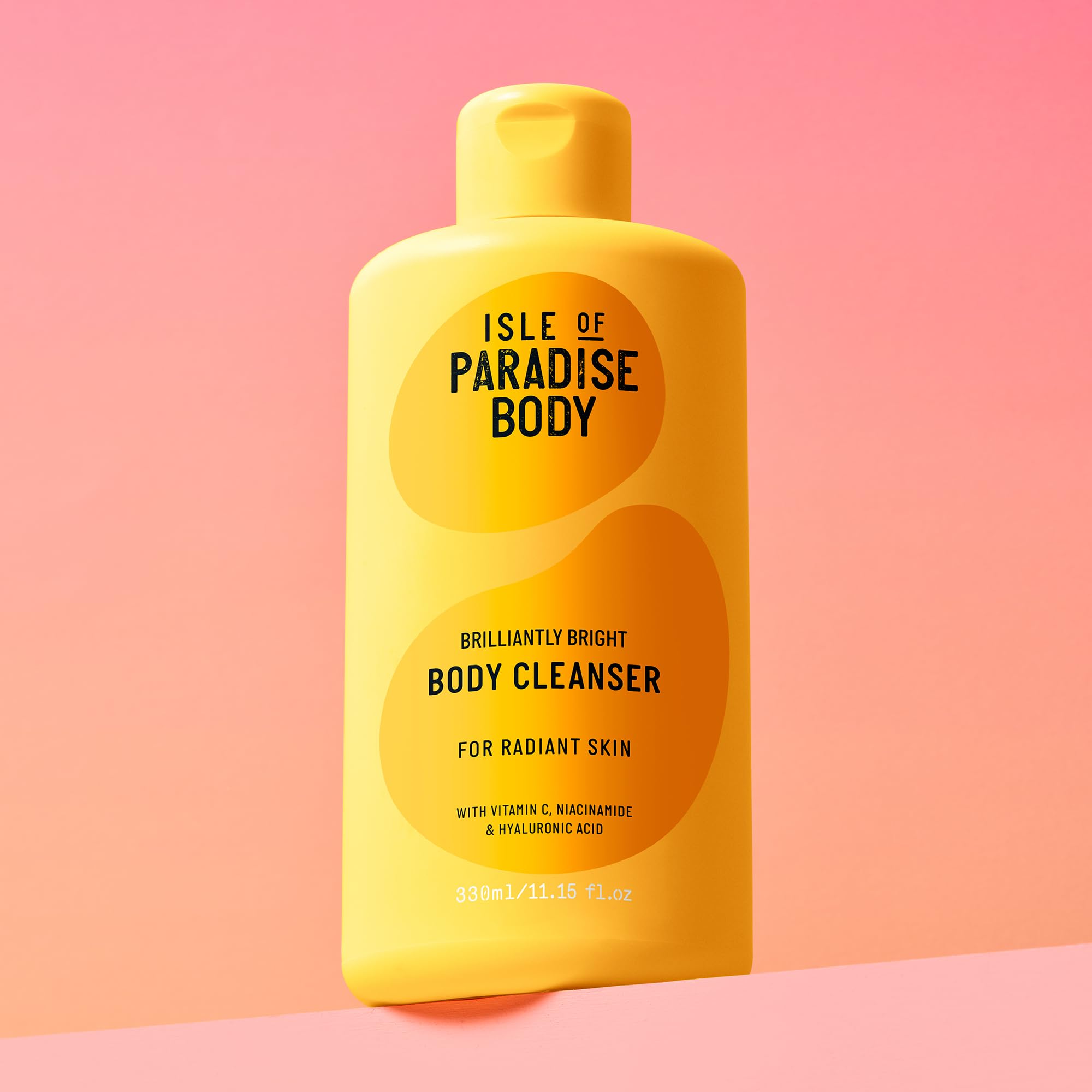 Isle of Paradise Creamy Body Cleanser: Hydrating Vitamin C, Niacinamide & Hyaluronic Acid for Radiant Skin | 11.15 oz