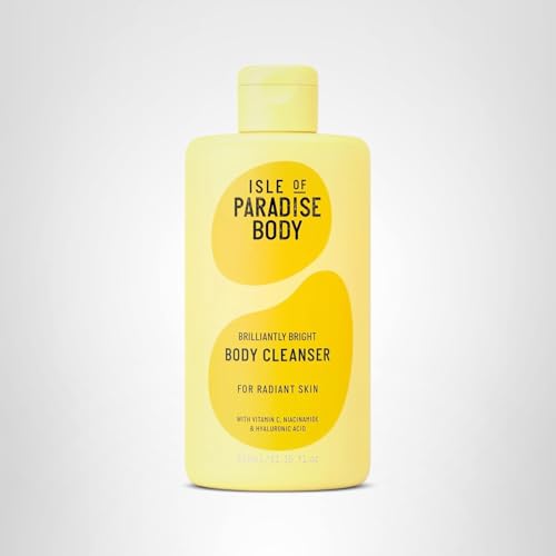 Isle of Paradise Creamy Body Cleanser: Hydrating Vitamin C, Niacinamide & Hyaluronic Acid for Radiant Skin | 11.15 oz