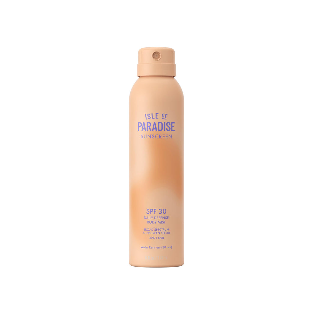 Isle of Paradise Daily Defense Body Mist SPF 50 | Invisible Hydrating Sunscreen Spray (6 oz)