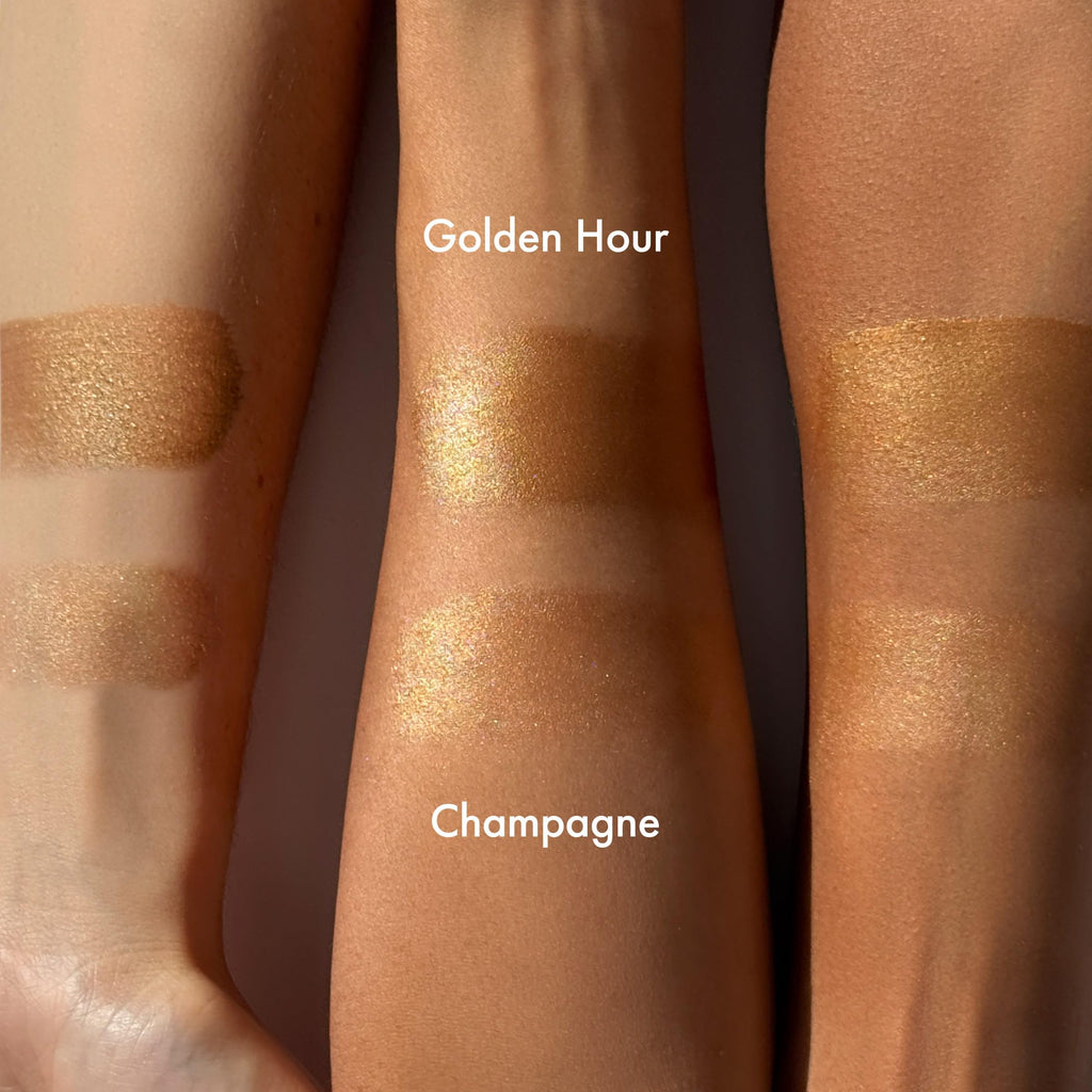 Isle of Paradise Sunny Serum Champagne – 4-in-1 Self Tan Primer, Base, Highlighter & Body Bronzer (1.01 fl oz)
