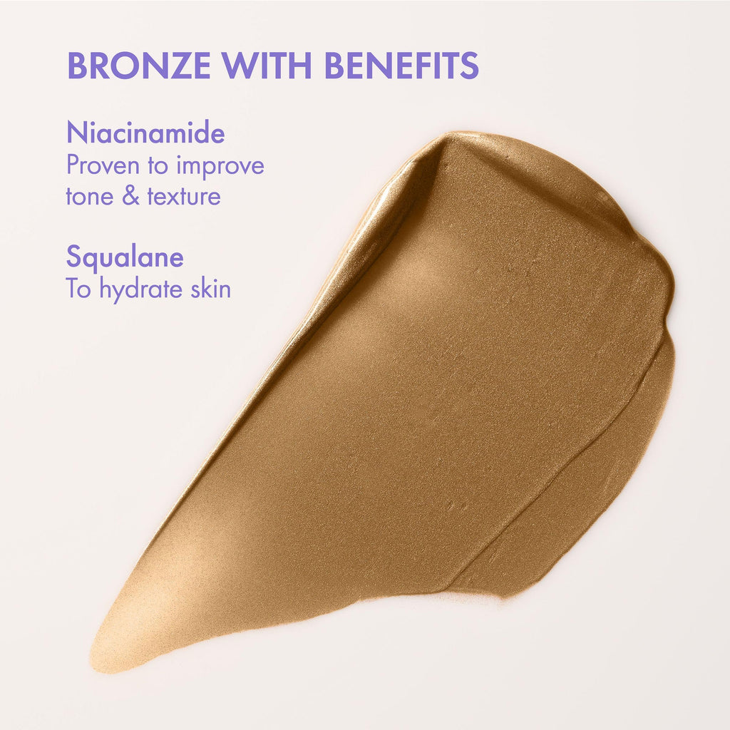Isle of Paradise Sunny Serum Champagne – 4-in-1 Self Tan Primer, Base, Highlighter & Body Bronzer (1.01 fl oz)