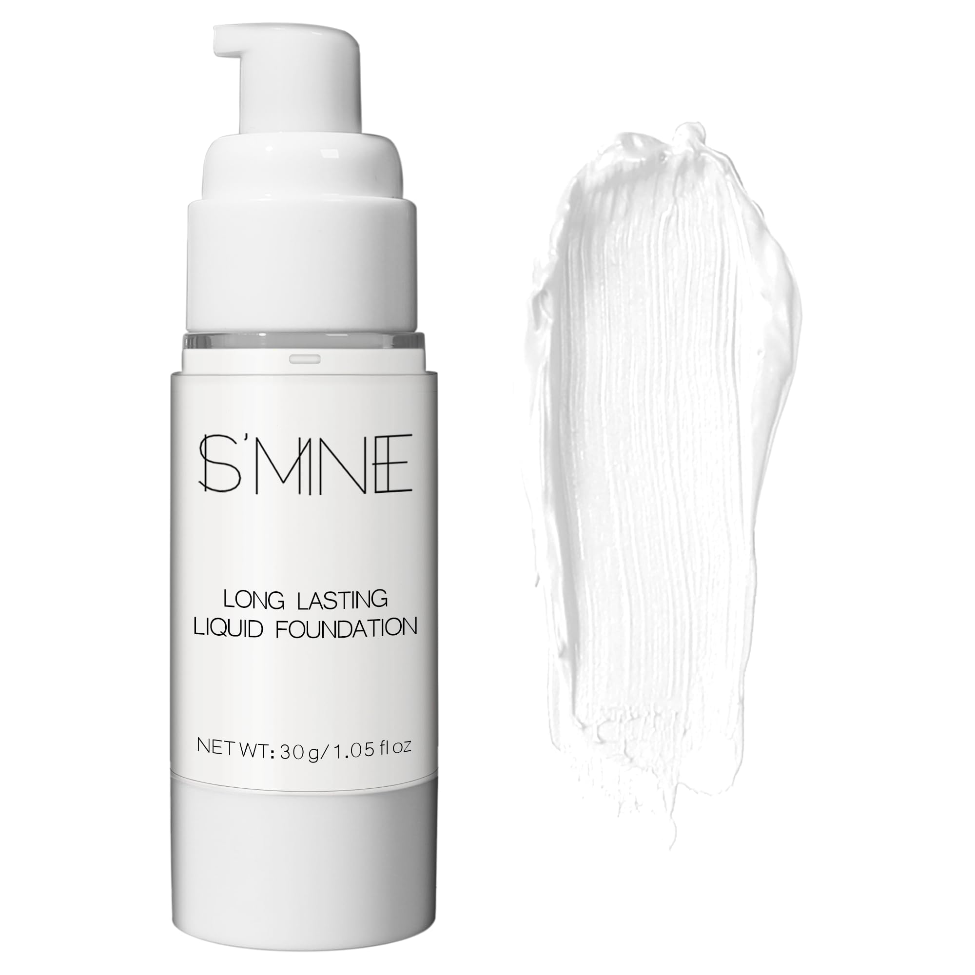 IS'MINE White Liquid Foundation – Matte Finish, Vegan & Cruelty-Free (1.05 fl oz)