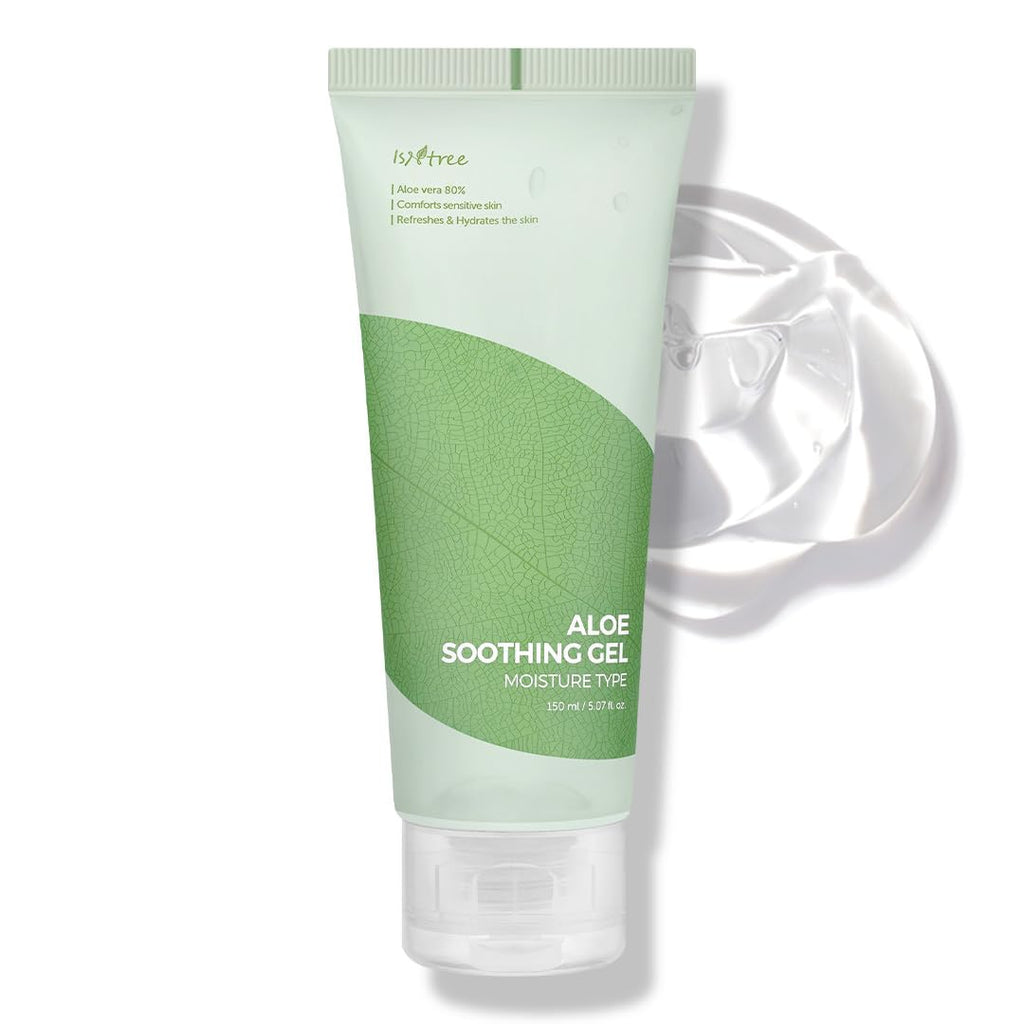 IsNtree Aloe Soothing Gel 150ml | 80% Aloe Vera for Sensitive Skin, Hydration & Refreshment