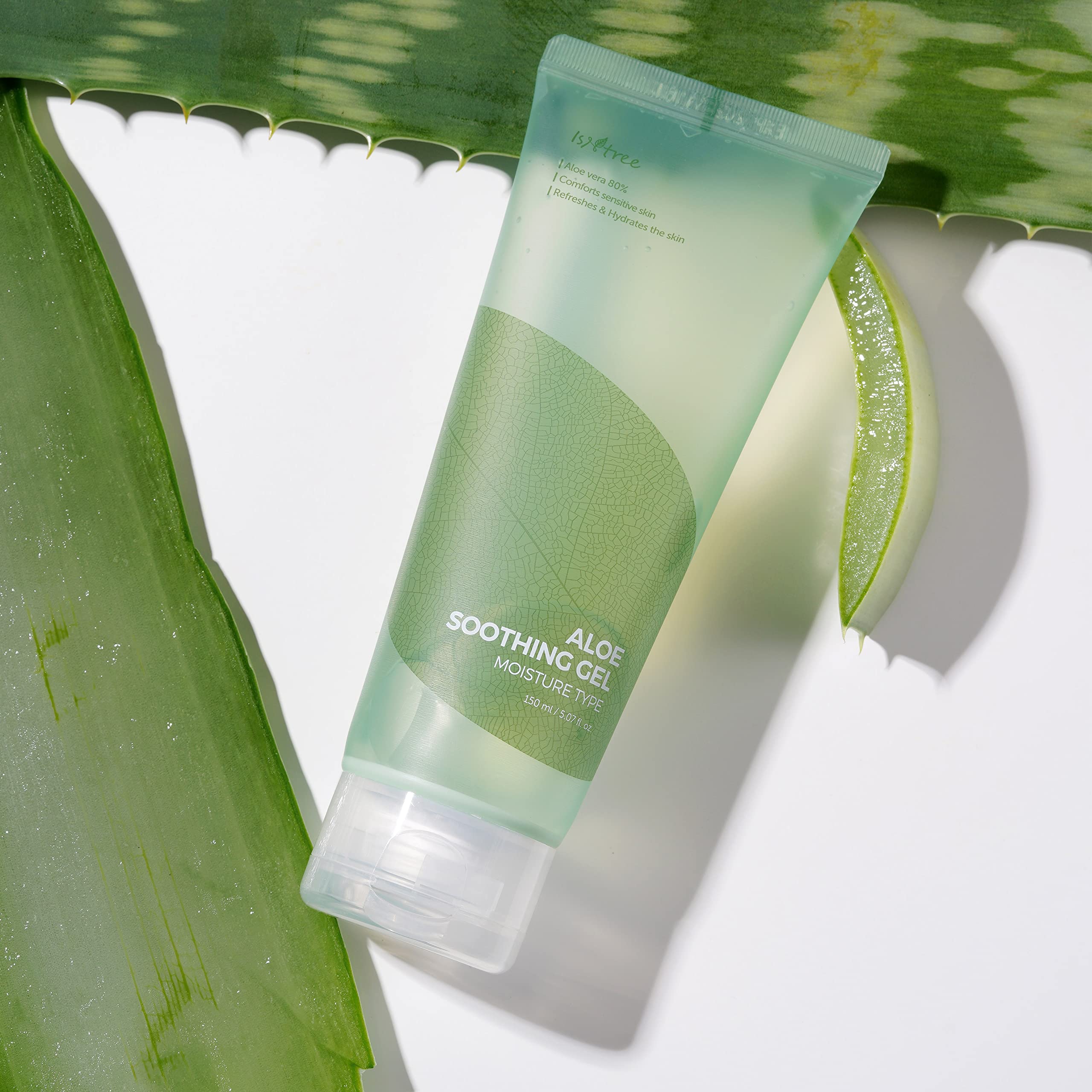 IsNtree Aloe Soothing Gel 150ml | 80% Aloe Vera for Sensitive Skin, Hydration & Refreshment