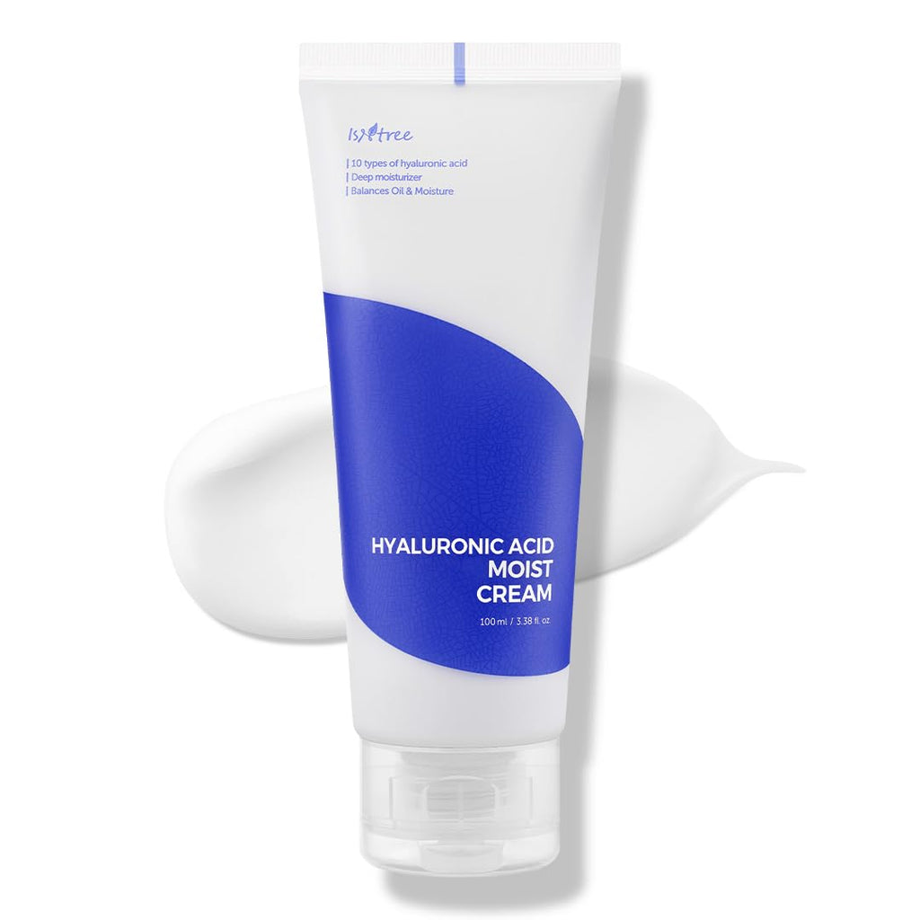 ISNTREE Hyaluronic Acid Moist Cream 100ml – Deep Hydration, Fragrance-Free