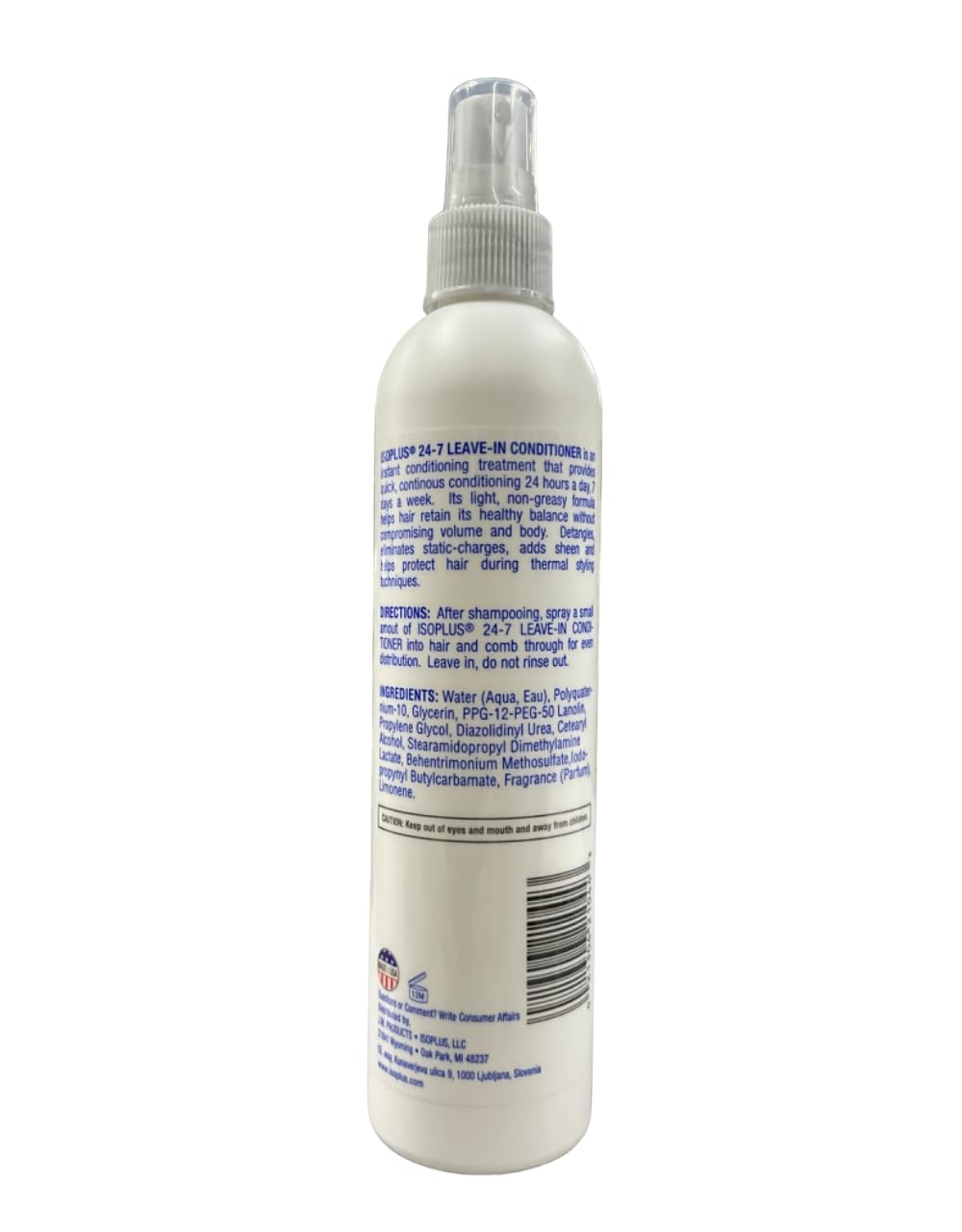 Isoplus 24-7 Leave-In Conditioner 10 oz – Shine, Body, and Lightweight Hydration