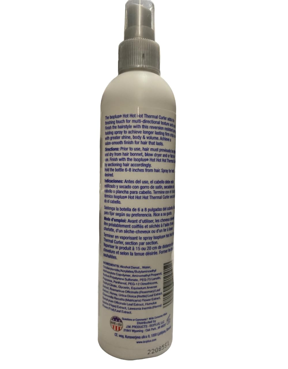 Isoplus Hot Hot Hot Thermal Curler 10oz - Pack of 2 | Quick Heat Styling