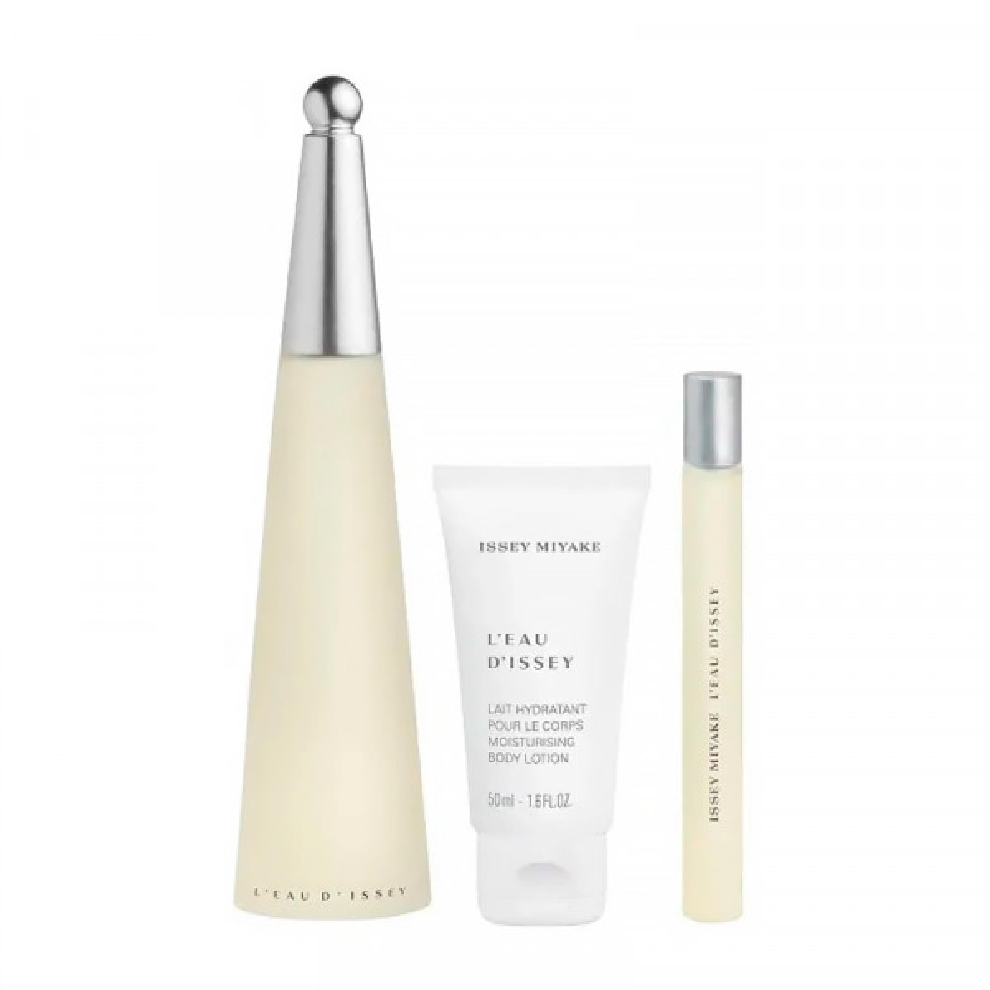 Issey Miyake L'Eau d'Issey Eau de Toilette Set for Women – 100ml EDT + 50ml Body Lotion + 10ml Purse Spray