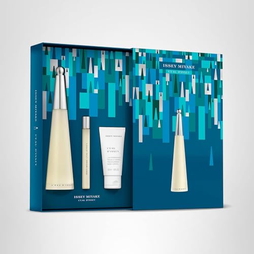 Issey Miyake L'Eau d'Issey Eau de Toilette Set for Women – 100ml EDT + 50ml Body Lotion + 10ml Purse Spray