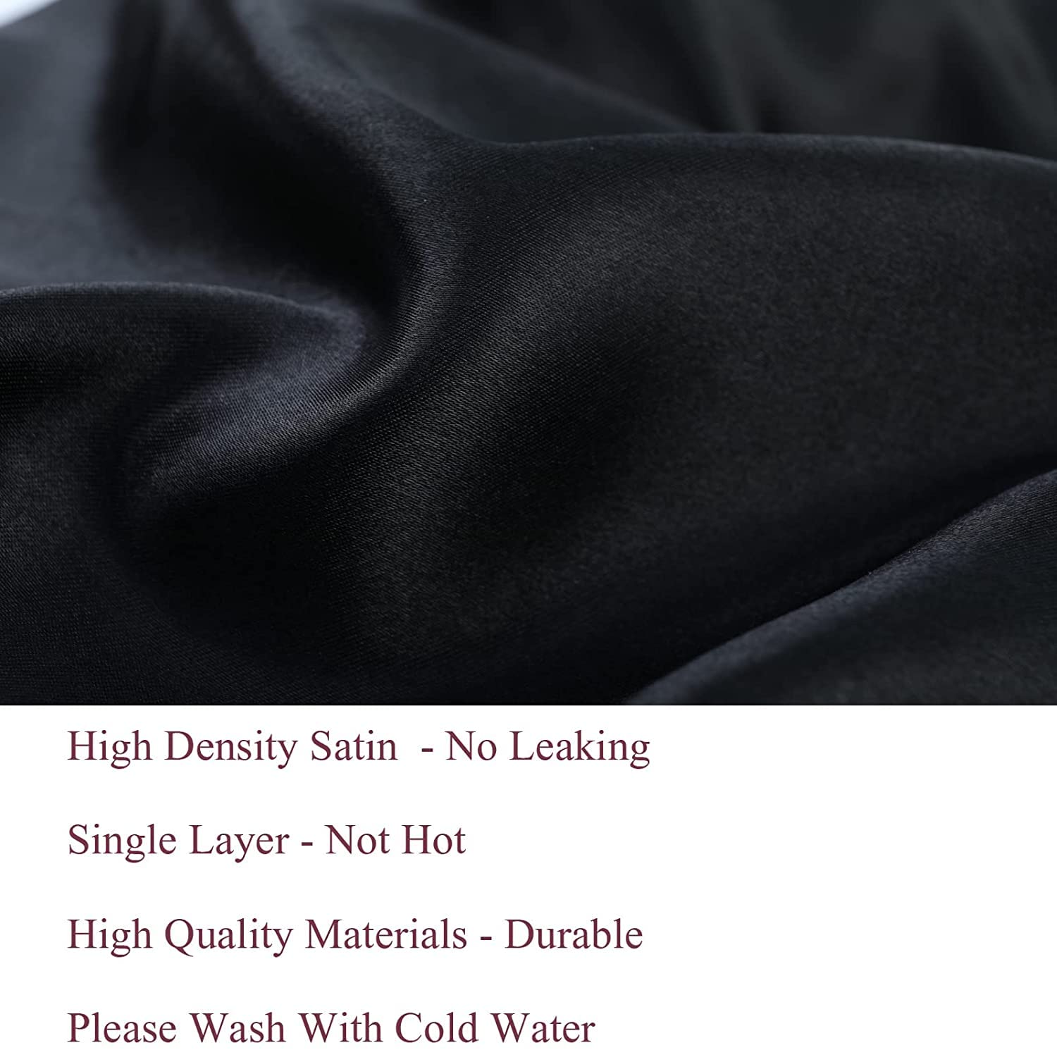 Isshin Beauty Satin Silk Bonnet for Kids – 2 Pack, Elastic Tie Band, No-Slip Fit (Black & Pink)