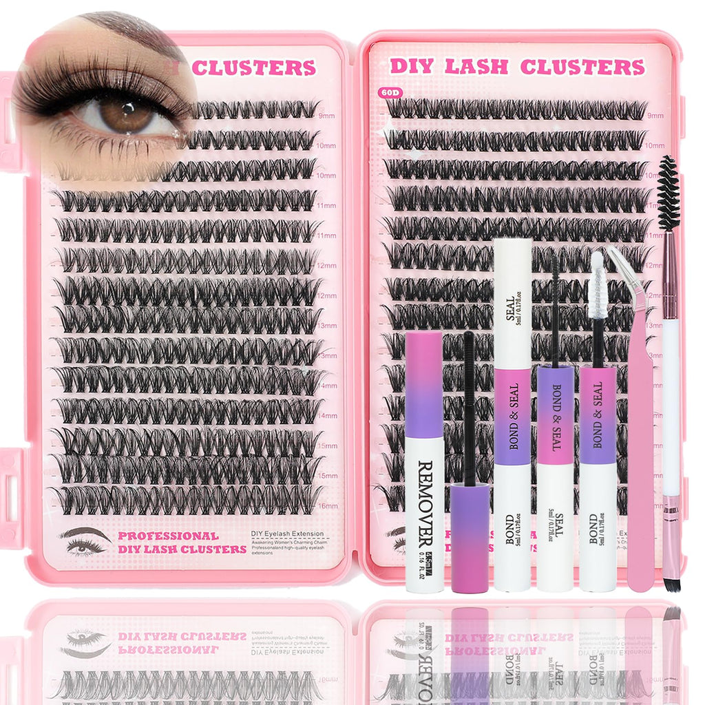 ISTGIFT Lash Clusters Kit — 560 Pcs, 9–16mm D Curl Fluffy Wispy Lashes