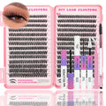 ISTGIFT Lash Clusters Kit | 560 Pcs 9-16mm D Curl Fluffy Wispy Extensions