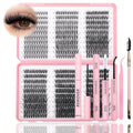 ISTGIFT Lash Clusters Kit – 590 Pcs, 9-18mm D Curl Wispy Lashes