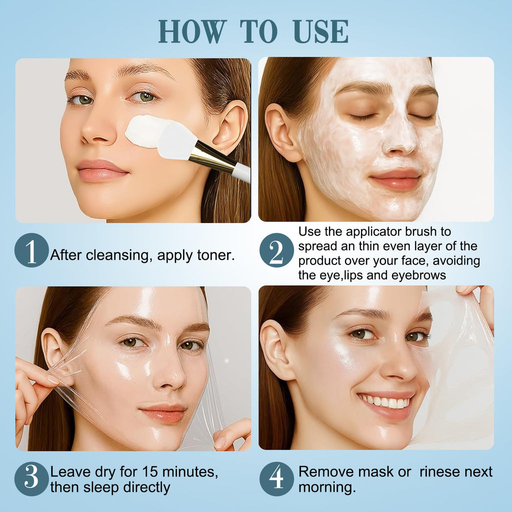 ISTON Collagen Night Wrapping Mask for Glass Skin – Elasticity & Hydration Boost | Easy Peel-Off Facial Mask