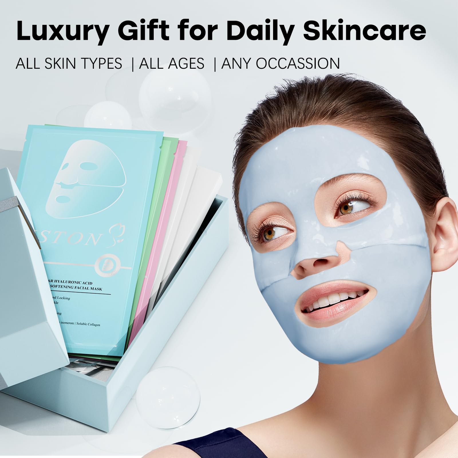 ISTON 4-in-1 Bio-Collagen Real Deep Mask Set – Deep Hydration, Firmness & Soothe for All Skin Types