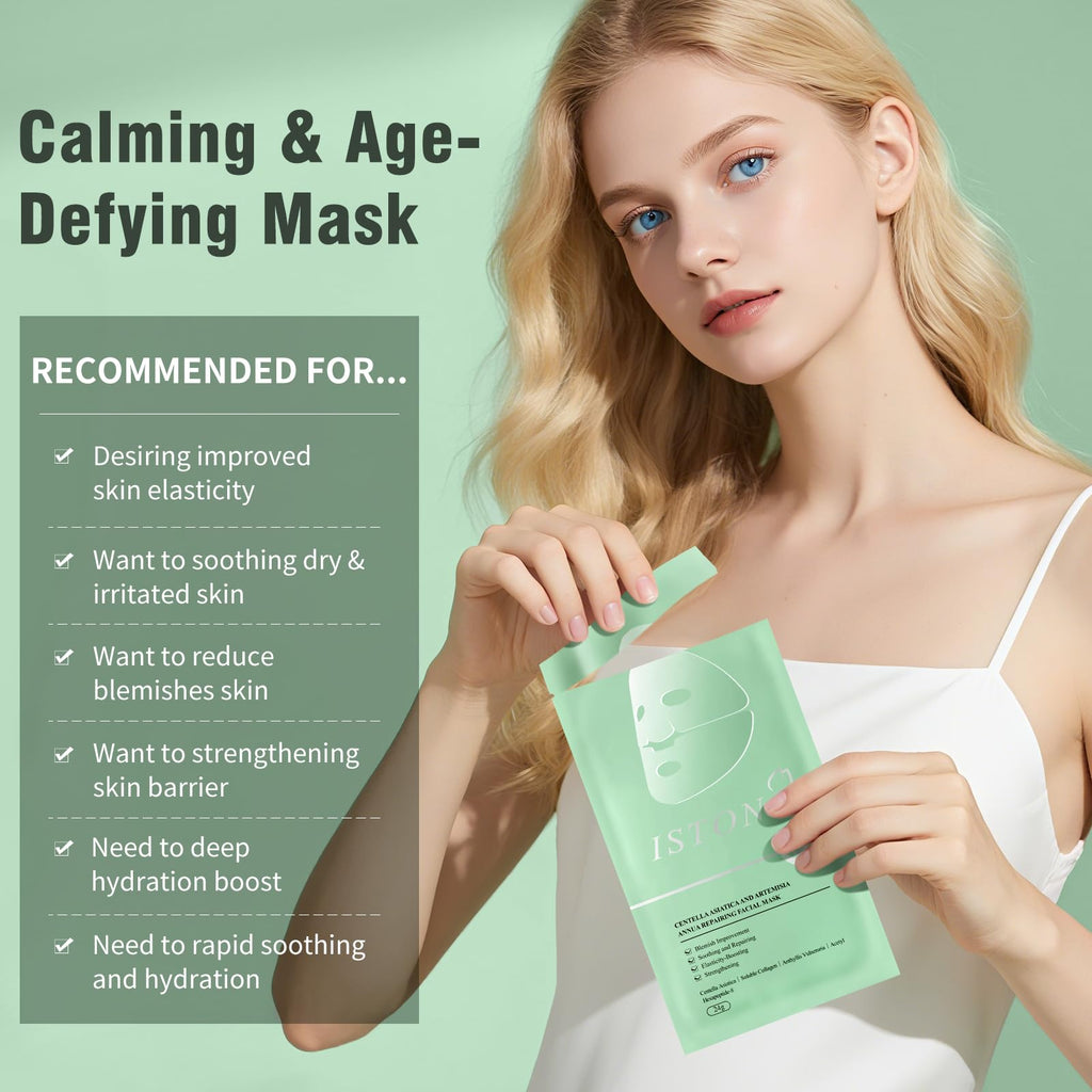 ISTON Overnight Hydrogel Mask for All Skin Types | Deep Hydration & Barrier Support