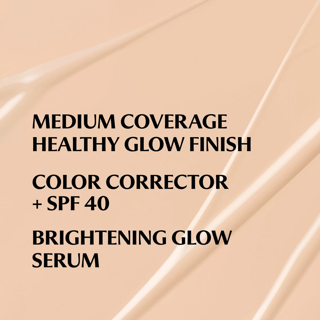 IT Cosmetics CC+ Nude Glow Foundation with SPF 40 | Light Neutral, Medium Coverage, 24H Hydration, Niacinamide + Hyaluronic Acid, 1.08 fl oz