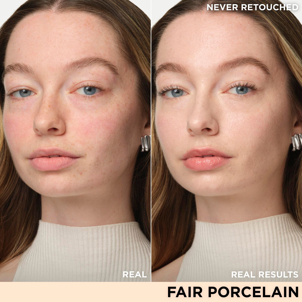 IT Cosmetics CC+ Nude Glow (Fair Porcelain) – Medium Coverage Foundation with SPF 40, Brightening Serum