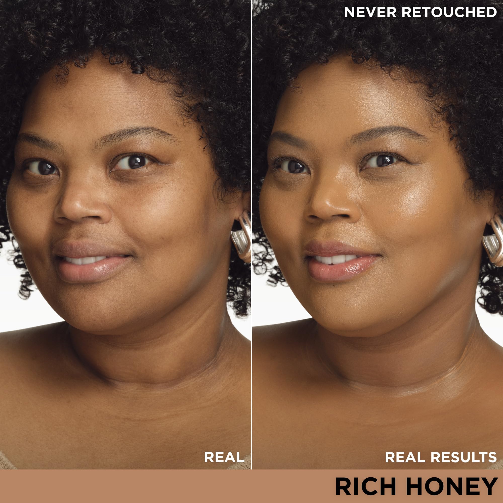 IT Cosmetics CC+ Nude Glow Rich Honey — Medium Coverage Skin Tint with SPF 40 & Brightening Serum
