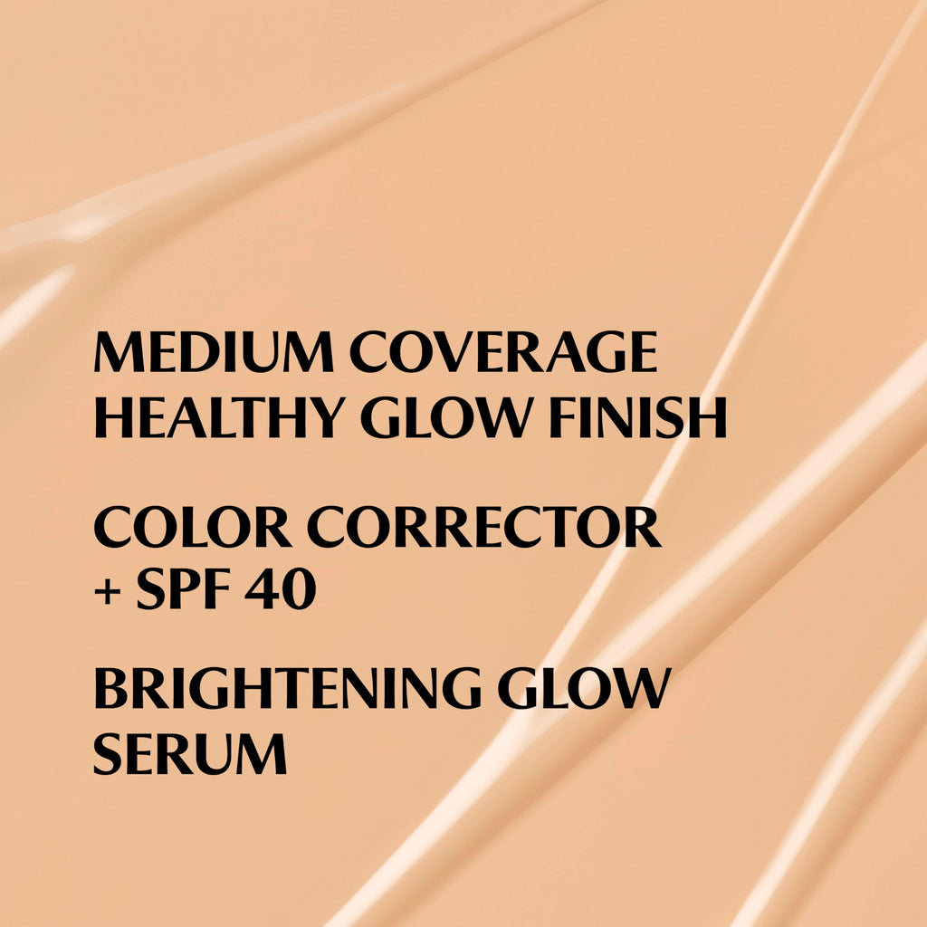 IT Cosmetics CC+ Nude Glow Medium Coverage Foundation SPF 40 & Brightening Serum – 1.08 fl oz