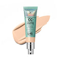 IT Cosmetics CC+ Cream Natural Matte (Fair) – Poreless Full Coverage SPF 40, 16HR Shine Control