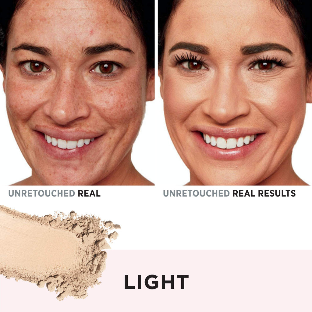 IT Cosmetics CC+ Airbrush Perfecting Powder Foundation Light — Sheer to Full Coverage, Blurs Pores & Dark Spots, Anti-Aging with Collagen & Niacinamide – 0.33 oz