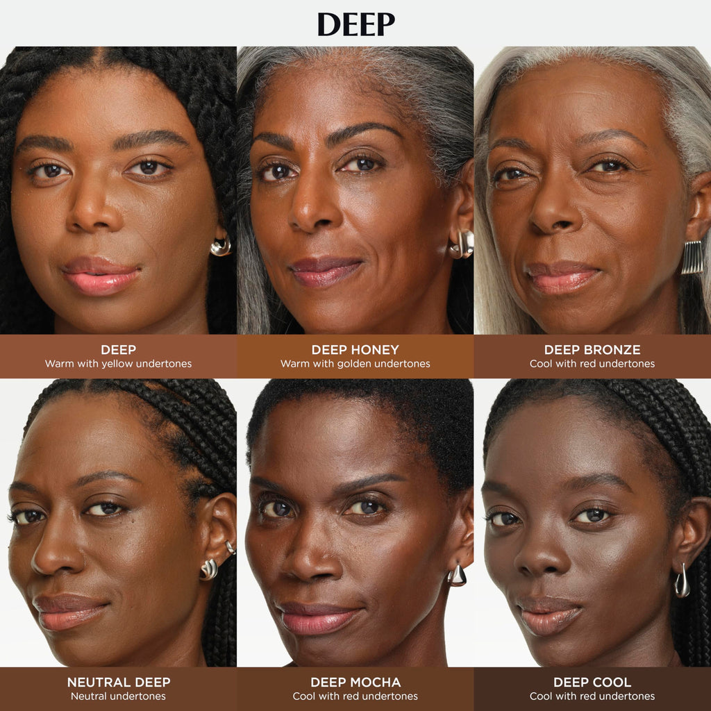 IT Cosmetics CC+ Cream Deep – Natural Full Coverage Foundation with SPF 50+, Hyaluronic Acid & Peptides