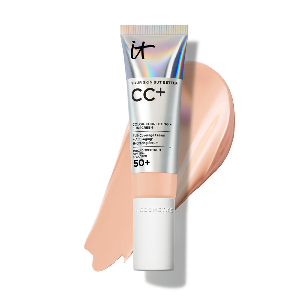 IT Cosmetics CC+ Cream Light Cool SPF 50+ – Full Coverage Foundation & Hydration