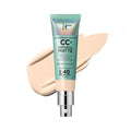 IT Cosmetics CC+ Cream Natural Matte Fair Warm SPF 40 | Poreless Full-C Coverage Matte Foundation