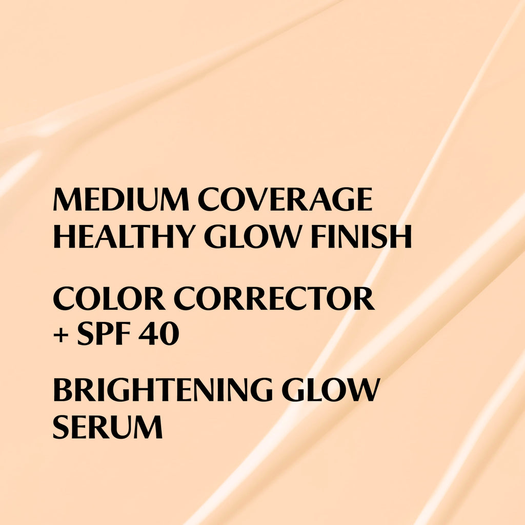 IT Cosmetics CC+ Nude Glow (Fair Beige) – Medium Coverage Foundation with SPF 40, Brightening Serum, 2% Niacinamide + Hyaluronic Acid, 24H Hydration | 1.08 fl oz