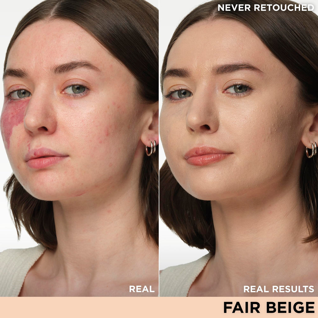 IT Cosmetics CC+ Cream (Fair Beige) – Full Coverage Foundation with SPF 50+, Hydration & Anti-Aging Serum